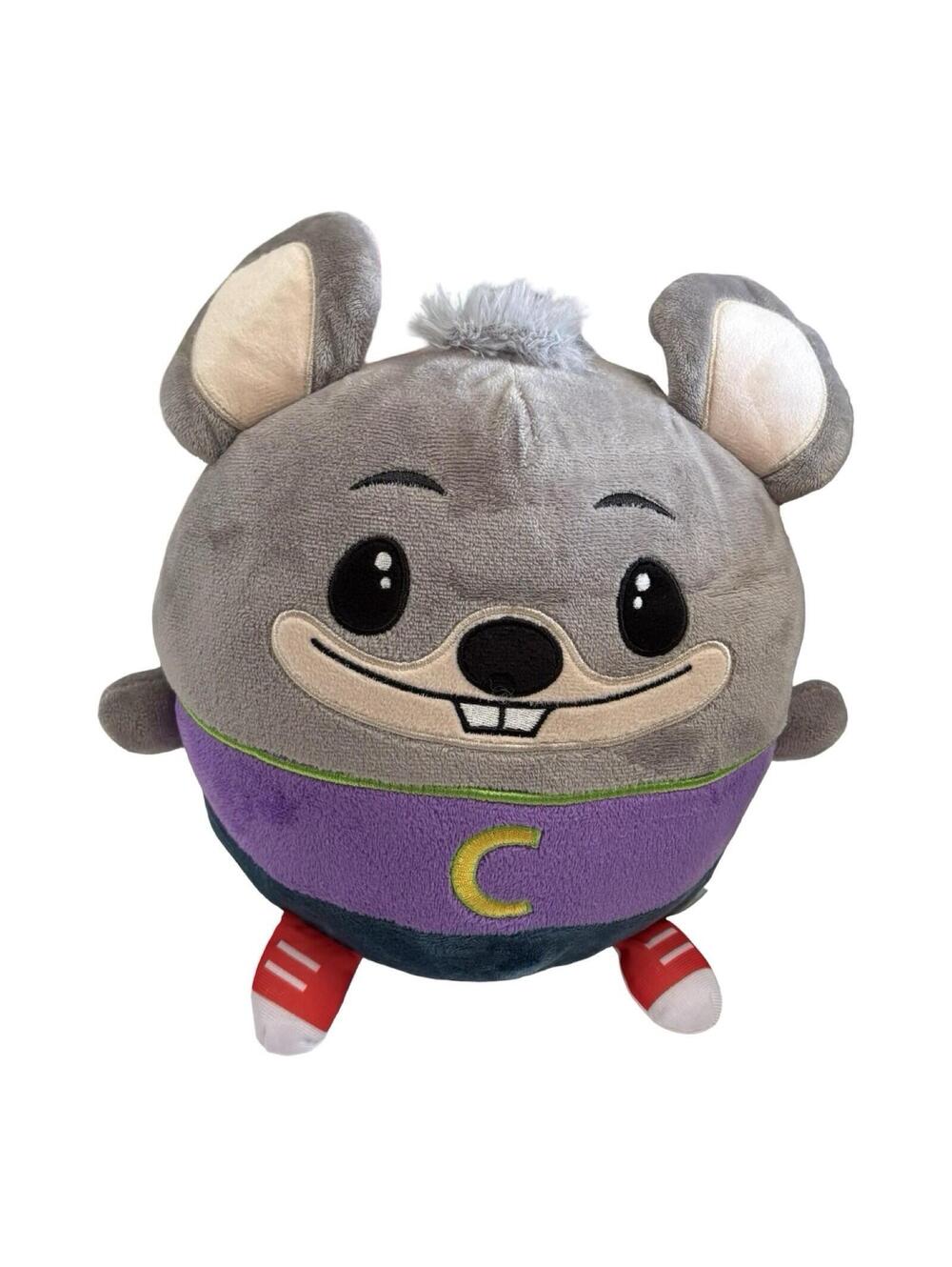 Chuck E Cheese Gumball Plush Mouse 8.5" Fiesta 2022 Round Stuffed Animal Toy